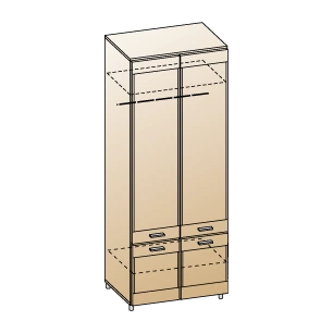 Камелия Шкаф для одежды и белья ШК-2602