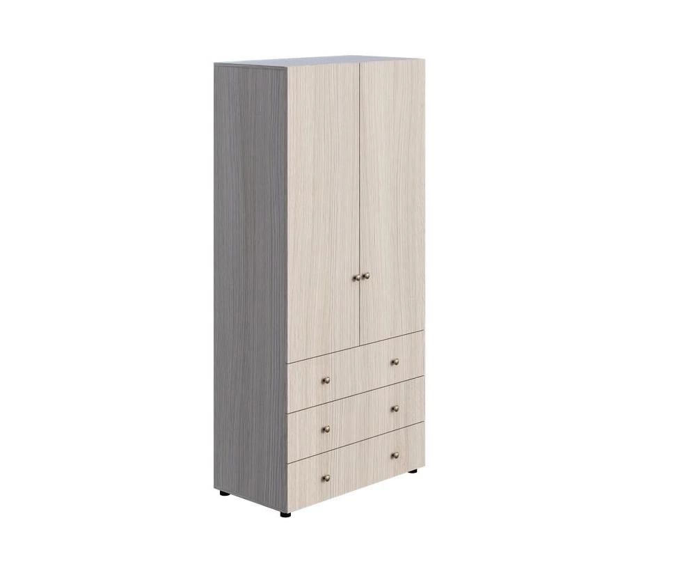 Шкаф Двухстворчатый Комбинированный Мийа-3 ШК-007/Разные Цвета (Ш-973 х В-2078 х Г-519 мм)