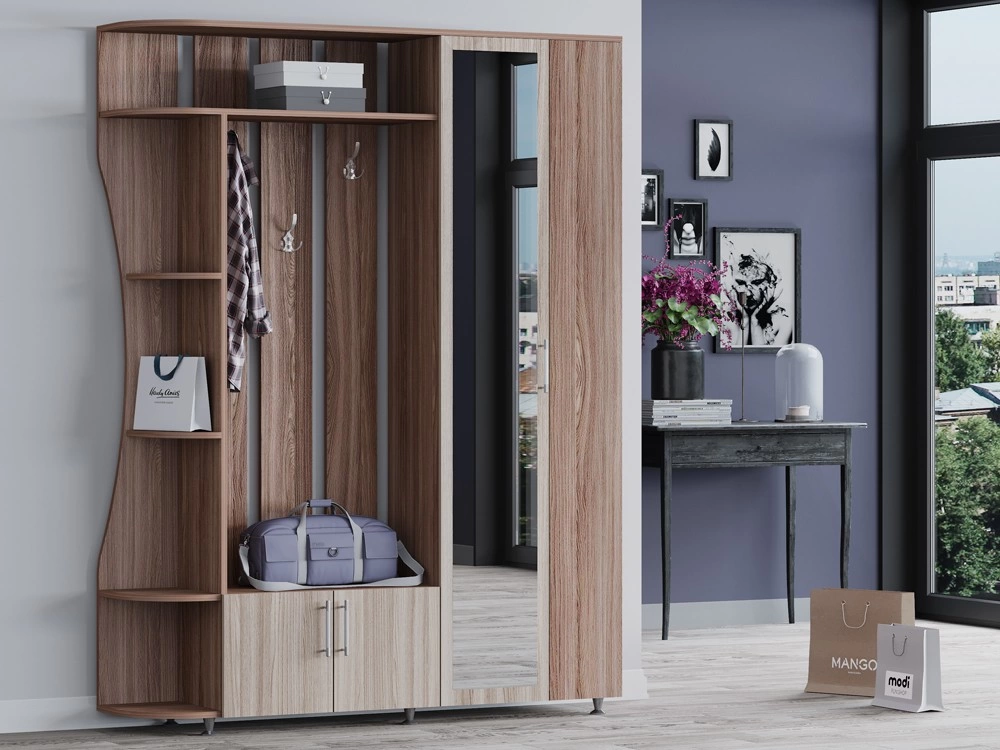 Прихожая Ксюша-1/Разные Цвета (1,55*2,15*0,4)