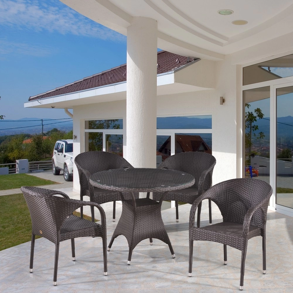 Комплект плетеной мебели T220CBT/Y290B-W52 Brown 4Pcs