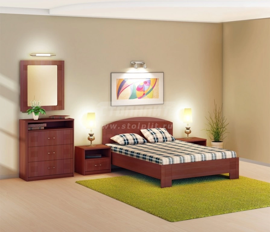 Сити Вишня Спальня Набор 1