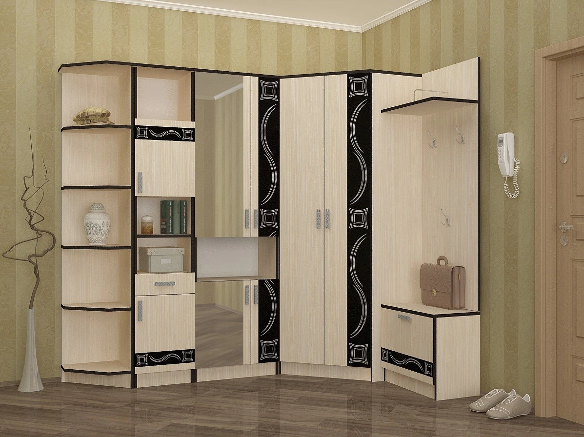 Прихожая Линкольн Вариант №2 ЛДСП (Ш-2220 х В-2200 х Г-600 мм)