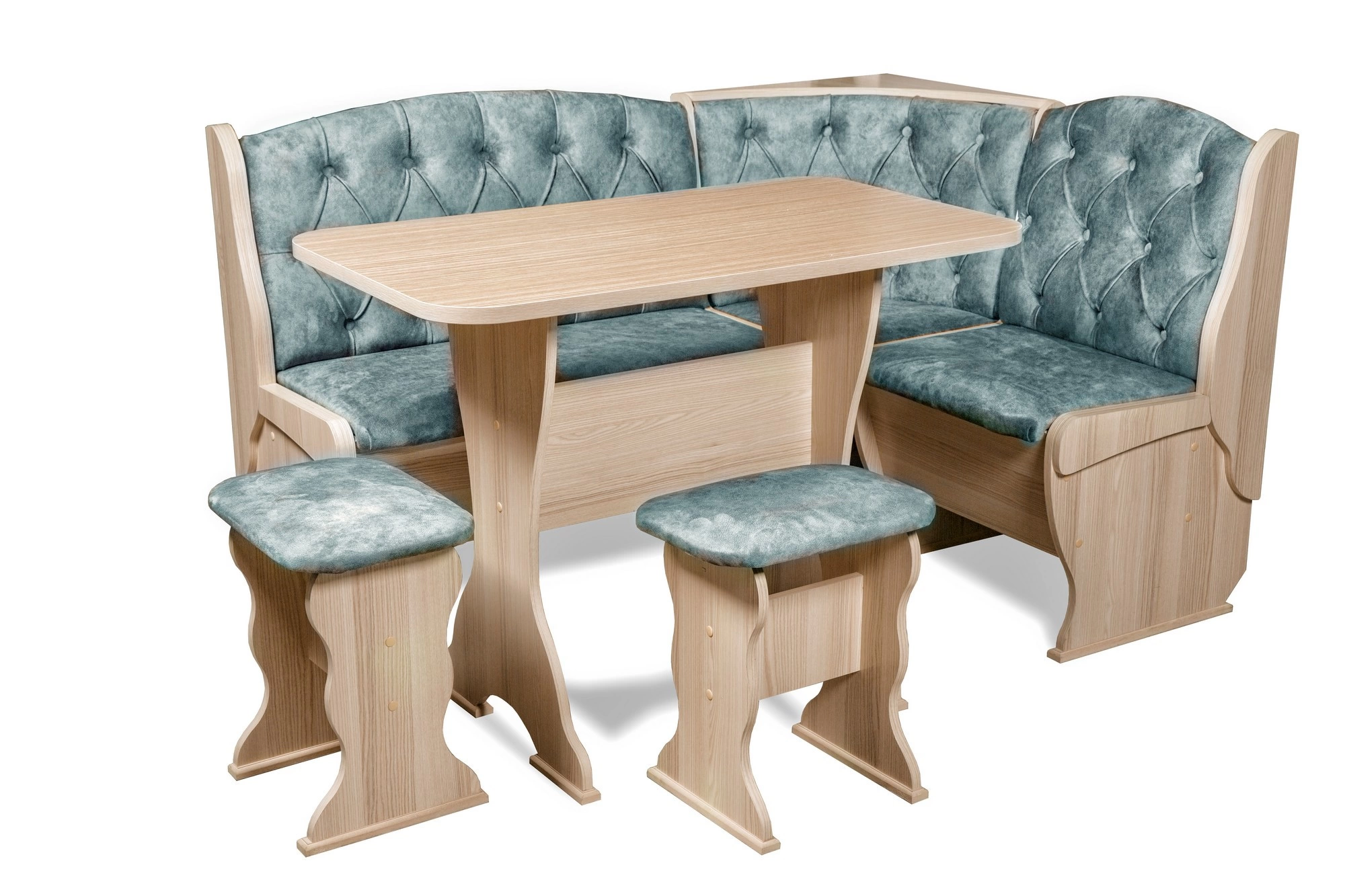 Кухонный уголок Орхидея Люкс/Разные Цвета (Диван + Стол + Табуреты)