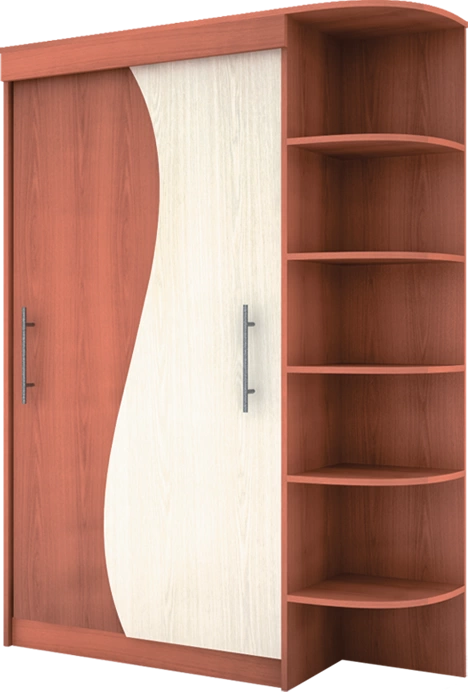 Пифагор Шкаф-Купе 2-х Створчатый МДФ (Ш-1440 х В-2100 х Г-560 мм)/Разные Цвета