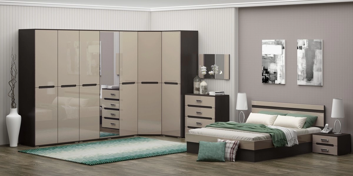 Спальный Гарнитур Каролина-9 МДФ/Разные Цвета 