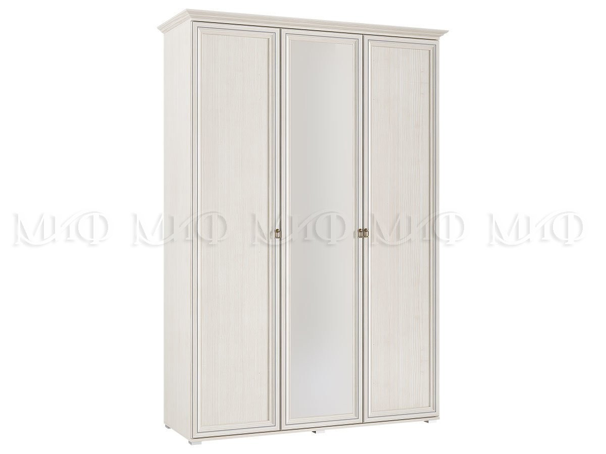 Шкаф 3-х Створчатый Элит-2 с Зеркалом МДФ (Ш-1500 мм x В-2236 мм x Г-528 мм)/Разные Цвета