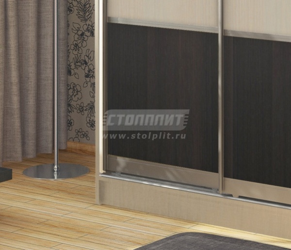 Шкаф 2-х дверный СБ-1086БП Дуб Молочный