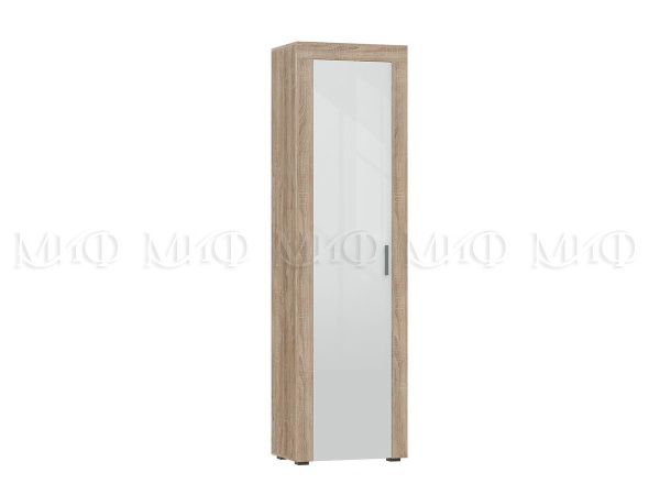Стенка Апаста (Ш-2289 x В-2070 x Г-416 мм)/Дуб Сонома/Белый Глянец
