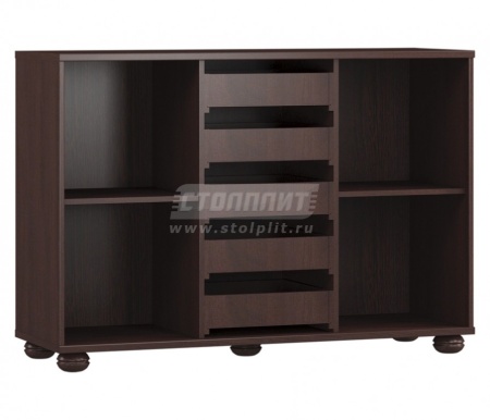 Верди СБ-1448 Комод 2-х дверный с 5-тью ящиками