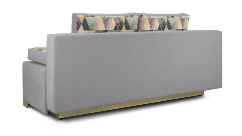 Диван «Дерби» (Maserati 19 (велюр) серый, подушка Urban (велюр) Snow)/Д-1940х Ш-860х В-760мм