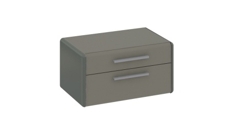 Тумба прикроватная «Наоми» (Фон серый, Джут)