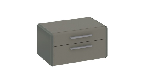 Тумба прикроватная «Наоми» (Фон серый, Джут)