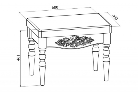 Банкетка Ассоль Plus АС-33