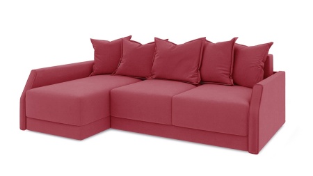 Диван Угловой Люксор Slim Т2 Разные Цвета/Д-2330 х Ш-1650 х В-830 мм