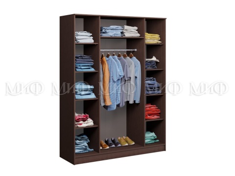 Шкаф 4-х Дверный Фиджи (Ш-1600 х В-2016 х Г-520 мм)/Разные Цвета