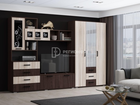 Гостиная Ноктюрн-11 №2 /Разные Цвета (Ш-3200 x В-2120 x Г-470 мм)