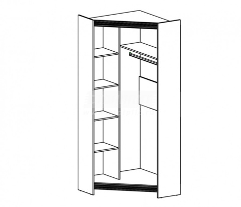 Дакота СБ-1894 Шкаф угловой