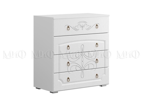 Комод Королева New Белый МДФ (Ш-900 мм x В-816 мм x Г-420 мм)