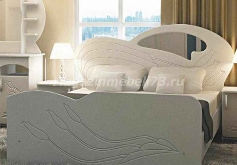 Грация Кровать с Матрасом МДФ