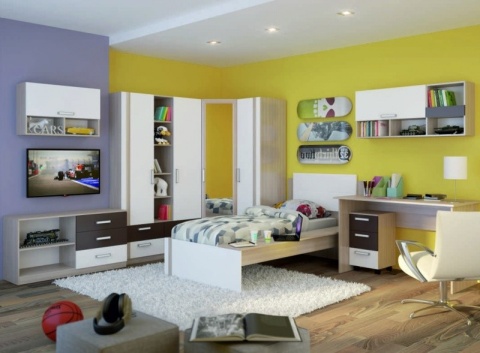 Стол прямой "Волкер" М 8 (Ш-1226 х Г-600 х В-760 мм)/Ясень Шимо Светлый