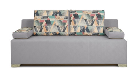 Диван «Дерби» (Maserati 19 (велюр) серый, подушка Urban (велюр) Snow)/Д-1940х Ш-860х В-760мм