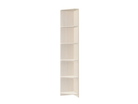 Полка Угловая ДЮ-10 Юнга-7 ЛДСП Ясень Шимо Светлый (Д-380 x В-2200 x Г-380 мм)