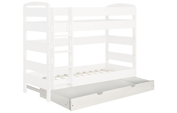 Детская Кровать Массив-Эко Школьник Двухъярусная/Разные Цвета Ш-860 х Г-2060 х В-1640 мм