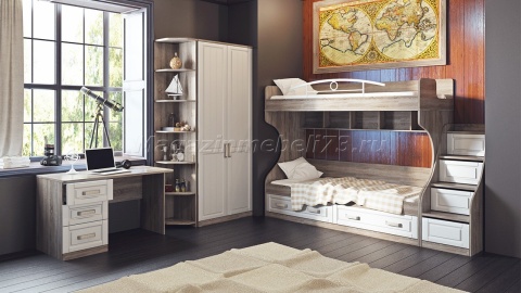 Набор мебели для детской комнаты «Прованс» №5 ГН-223.105