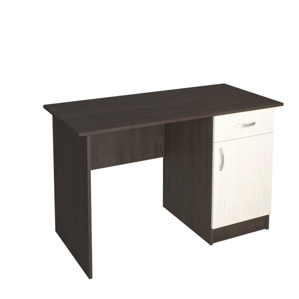 Письменный Стол Рига с Тумбой и Ящиком/Разные Цвета 