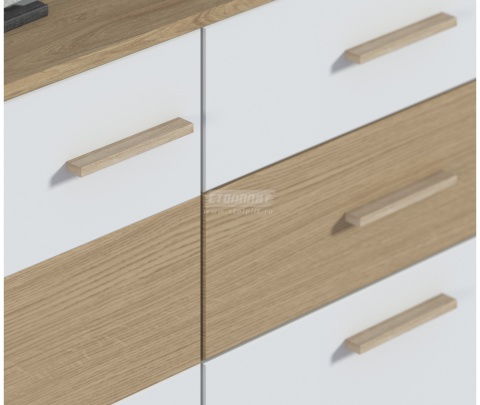 FINN Набор (СБ-2909/1+СБ-2910/1+СБ2912/1) Дуб Светлый/Белый/Ш-2548 X В-1956 X Г-440 мм