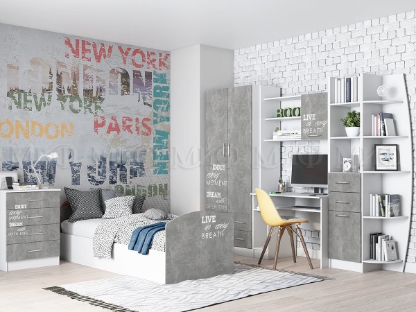 Детский Гарнитур Юниор-2 Лофт МДФ