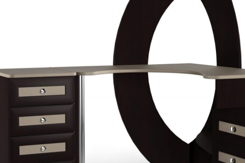 Компьютерный стол "Мебелайн-44" (низкая тумба справа)