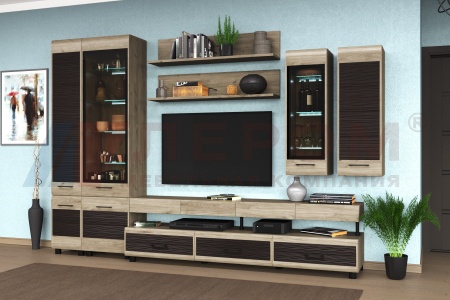 Гостиная-Стенка Камелия №7 (В-2172 х Ш-3150 х Г-452 мм)