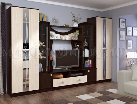 Гостиная Гамма (Ш-3400 мм x В-2200 мм x Г-530 мм)