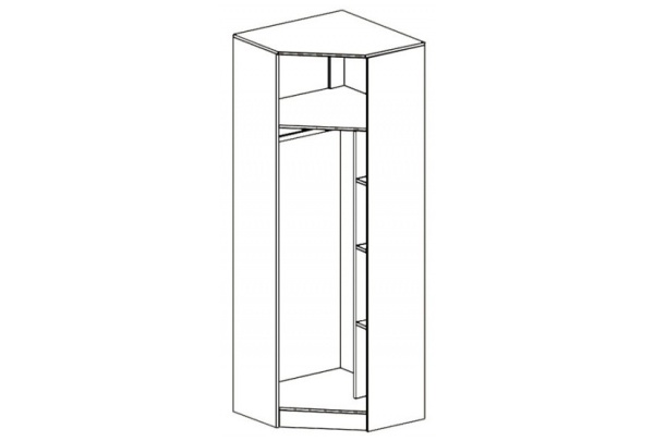 Шкаф Угловой Каролина-7 МДФ/Разные Цвета (0,85*2,12*0,85)