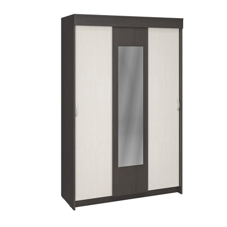 Спальный Гарнитур Баcя с Прикроватным Блоком ЛДСП (Венге/Ясень Шимо Светлый)