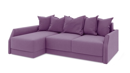 Диван Угловой Люксор Slim Т2 Разные Цвета/Д-2330 х Ш-1650 х В-830 мм